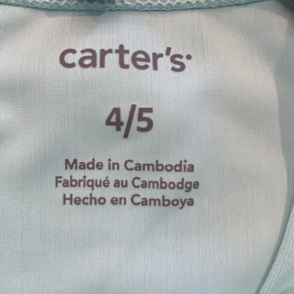 Carter’s Girls Swimsuit with matching Hat Size 4/5 - Picture 4 of 9